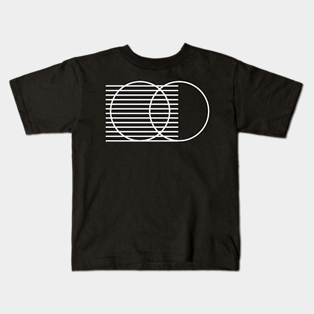 two intersecting circles Kids T-Shirt by lkn